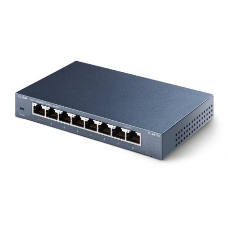 TP-LINK | Switch | TL-SG108 | Unmanaged | Desktop | 1 Gbps (RJ-45) ports quantity 8 | Power supply type External | 36 month(s) - 3